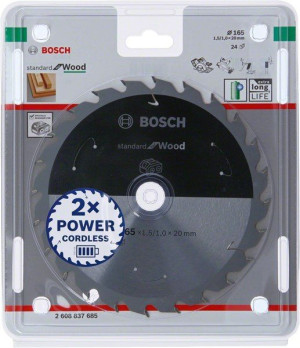Bosch Piła Standard Wood Accu 165x20x24z