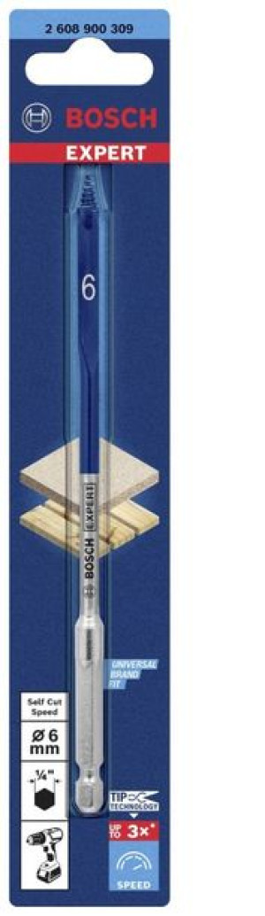 Bosch Wiertło Łopatkowe 6mm X 152mm Selfcut Expert