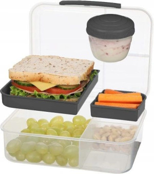 Lunchbox Z Przegródkami Pojemnik Śniadaniówka Duża