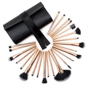 Rio Beauty Zestaw Pędzli Rose Gold 24 Szt Brrg-24