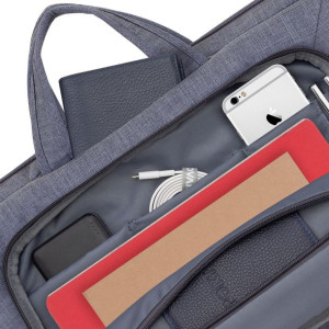 Rivacase Torba Na Laptop 15,6" Alpendorf, Szara, Z Materiału Wodoodpornego