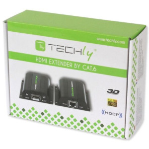 Techly Extender Hdmi Hd 3d 60m Po Rj45 Pilot Ir Idata Ext-e70i