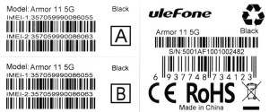 Smartfon Ulefone Armor 11 5G 8/256GB Black