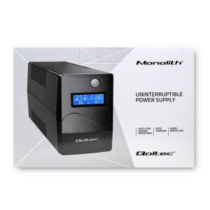 Qoltec Zasilacz Awaryjny Ups 450va | 240w | Lcd | Usb | Rj45