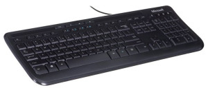Klawiatura Microsoft Wired Keyboard 600 ANB-00019 (USB 2.0; kolor czarny)