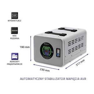Qoltec Stabilizator Napięcia Automatyczny Avr 3000va