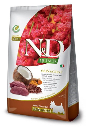 Farmina N&d Quinoa Dog Skin&coat, Venison, Coconut Adult Mini 800g