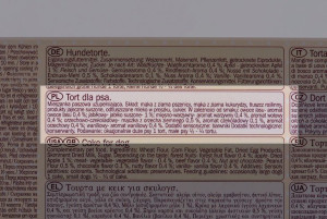 Lolo Pets Classic Tort dla psa "Love" Orzechowo-czekoladowy