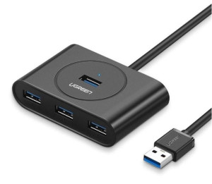 Hub UGREEN 20290 (4x USB 3.0; kolor czarny)