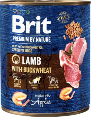 Brit Premium By Nature Lamb&BUCKWHEAT 800g