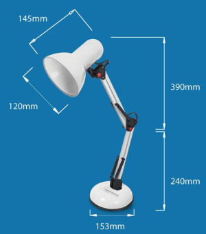 Esperanza Lampka Biurkowa E27 Avior Czarna Eld112k