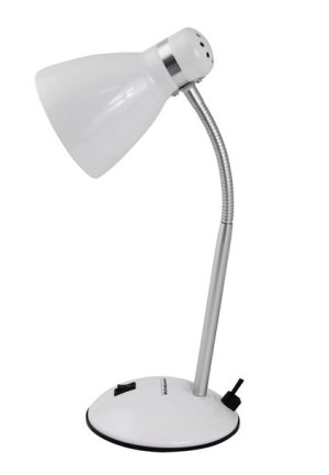 Esperanza Lampka Biurkowa E27 Alkes Biała Eld113w