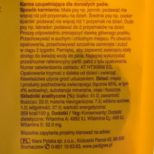 PEDIGREE Przysmak ranchos Originals z Wołowiną dla psa70g