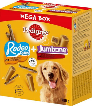 PEDIGREE przysmak mega box rodeo i jumbone dla psa780g