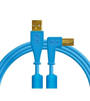 DJ TECHTOOLS - Chroma Cable USB 1.5 m- łamany- niebieski