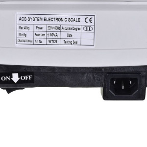 Waga elektroniczna WAGI TARCZYN WT-121 40kg Biały