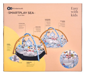 Kinderkraft Mata interaktywna 2w1 SMARTPLAY SEA