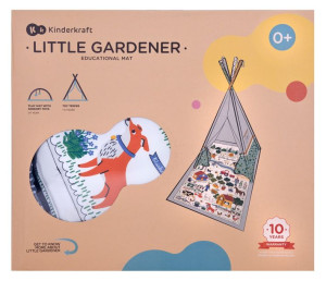 Kinderkraft Mata edukacyjna 3w1 LITTLE GARDENER