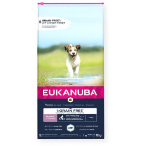 EUKANUBA Puppy small/medium Grain Free ryba oceaniczna pies12Kg