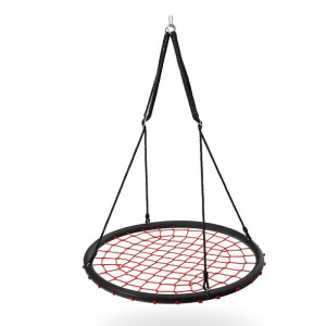 Huśtawka Bocianie gniazdo NILS CAMP NB5038 czerwone średnica 100 cm