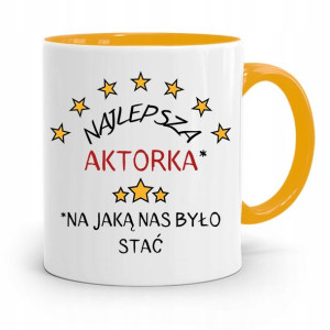 Dla Aktora Aktorki Kubek Żółty Prezent Urodziny