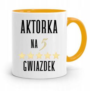 Dla Aktora Aktorki Kubek Żółty Prezent Urodziny