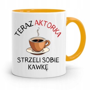 Dla Aktora Aktorki Kubek Żółty Prezent Urodziny