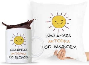 Dla Aktora Aktorki Zestaw Poduszka + Kubek Prezent