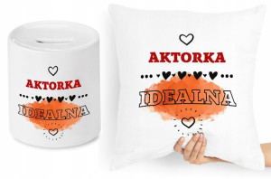 Dla Aktora Aktorki Zestaw Poduszka + Skarbonka