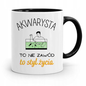 Dla Akwarysty Kubek Czarny Na Prezent Na Urodziny