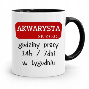 Dla Akwarysty Kubek Czarny Na Prezent Na Urodziny