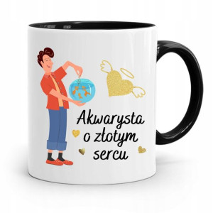 Dla Akwarysty Kubek Czarny Na Prezent Na Urodziny