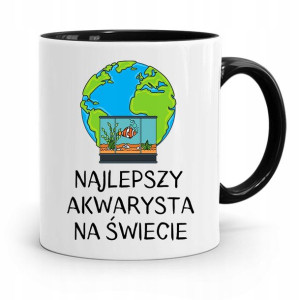 Dla Akwarysty Kubek Czarny Na Prezent Na Urodziny