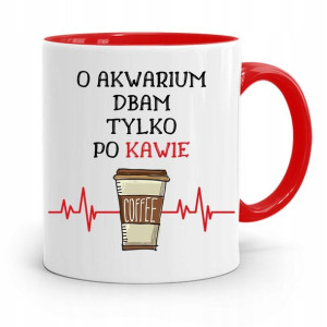 Dla Akwarysty Kubek Czerwony Prezent Na Urodziny