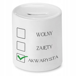 Dla Akwarysty Skarbonka Wolny Zajęty Akwarysta
