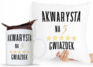 Dla Akwarysty Zestaw Poduszka + Kubek Prezent