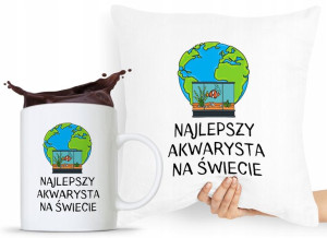 Dla Akwarysty Zestaw Poduszka + Kubek Prezent