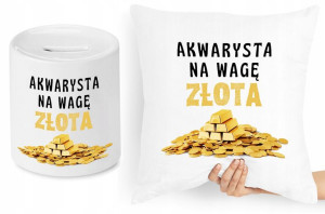 Dla Akwarysty Zestaw Poduszka + Skarbonka