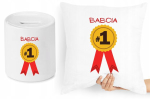 Dla Babci Zestaw Poduszka + Skarbonka Prezent