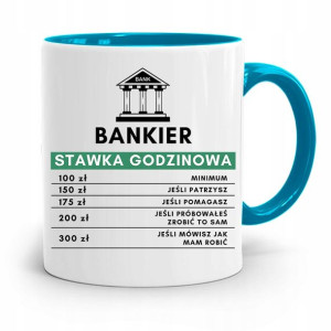 Dla Bankiera Kubek Błękitny Na Prezent Na Urodziny