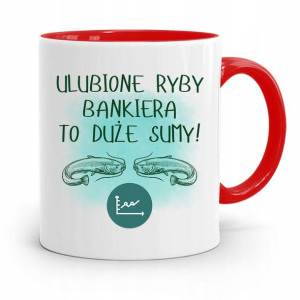 Dla Bankiera Kubek Czerwony Na Prezent Na Urodziny