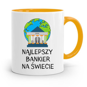Dla Bankiera Kubek Żółty Na Prezent Na Urodziny