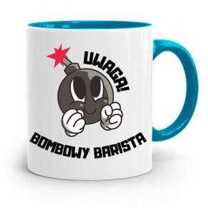 Dla Baristy Baristki Kawiarki Kubek Błękitny