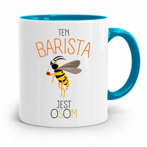 Dla Baristy Baristki Kawiarki Kubek Błękitny