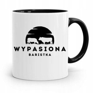 Dla Baristy Baristki Kawiarki Kubek Czarny Prezent