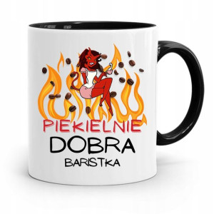 Dla Baristy Baristki Kawiarki Kubek Czarny Prezent