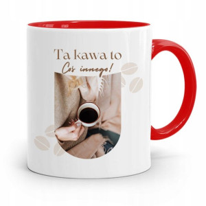 Dla Baristy Baristki Kawiarki Kubek Czerwony