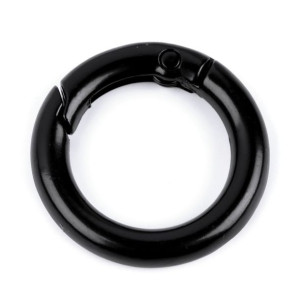 Karabińczyk Okrągły 18 Mm - Czarny Mat