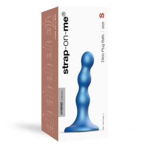 Dildo Kulki Analne Na Przyssawce Orgazm Niebieski 12,5 Cm