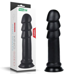 Duże Grube Dildo Analne Z Wypustkami Na Przyssawce 31 Cm